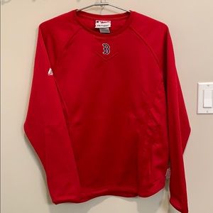 Majestic Red Crew Neck Sweater